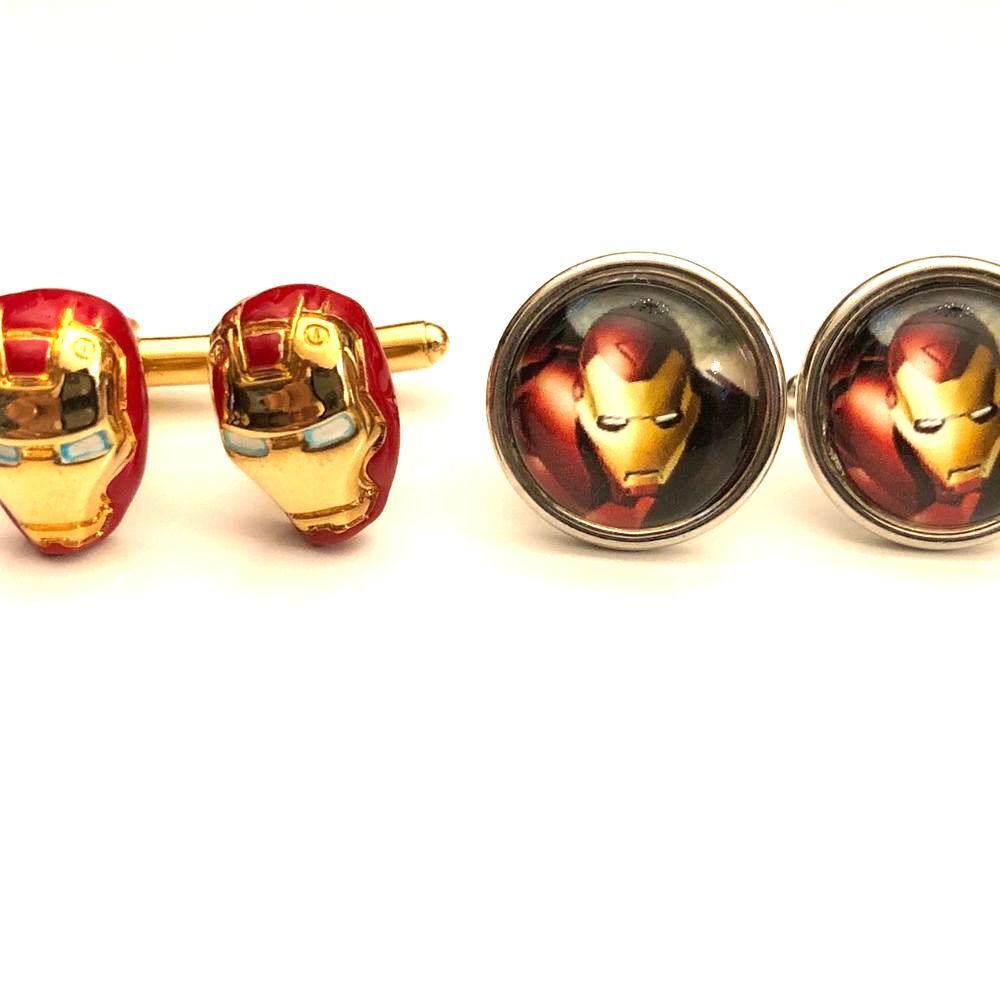 Iron Man Cuff Links - Two Pairs